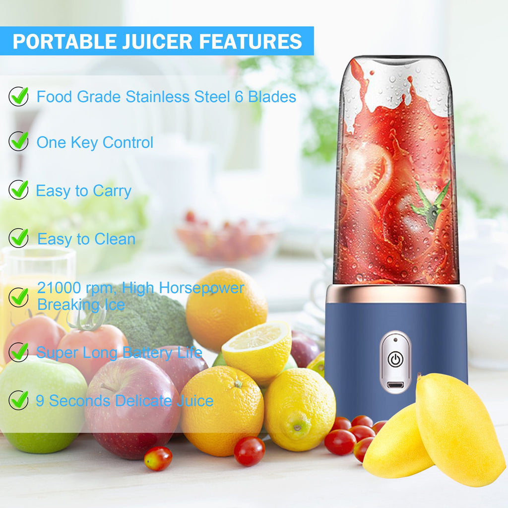 Personal Blender for Smoothies Juice Portable Rechargeable Mini Bullet Blenders Cup