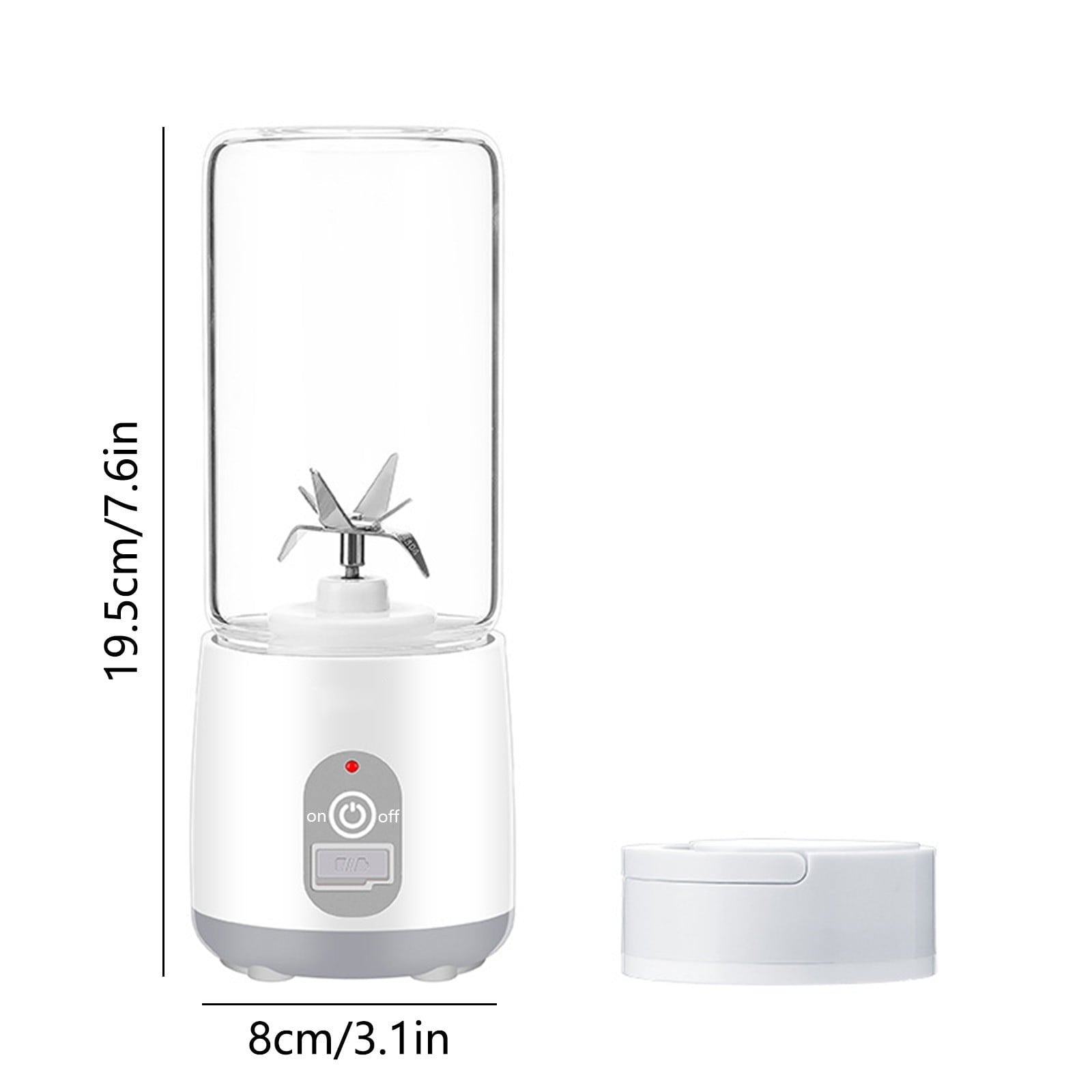 Portable Juicer Cup | Rechargeable Mini Blender 420ml | USB Charging Juicing Cup for Outdoor Travel, Gym, Hiking – Compact, Easy Clean, Durable, Stylish Design