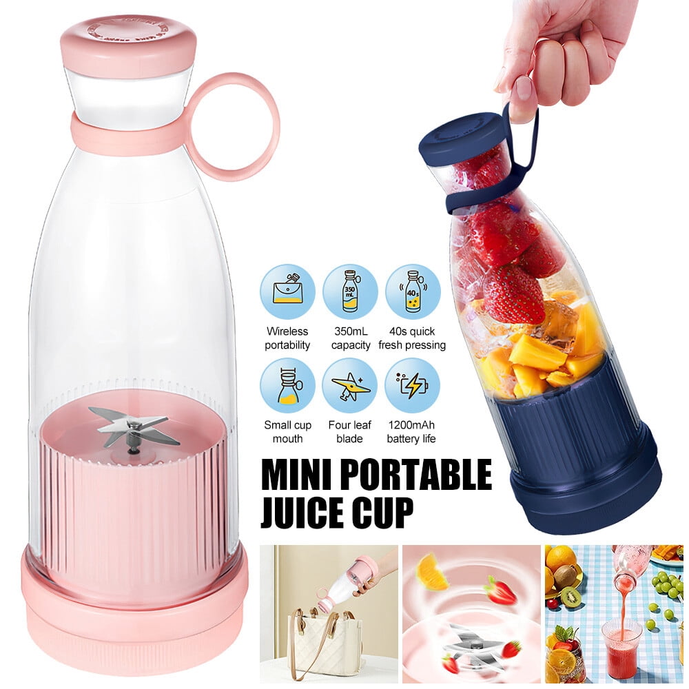 Portable Blender Personal Bottle Powerful Mini Fresh Juice,Blender Juicing Cup-blue