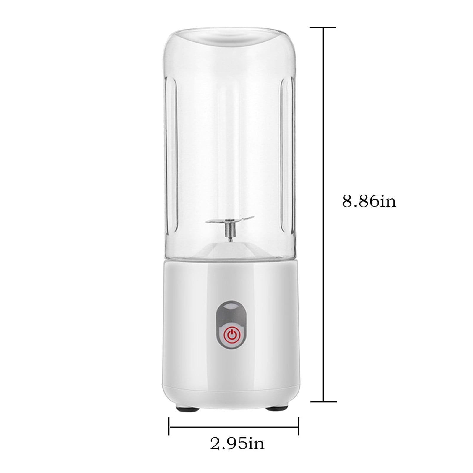Blenders, Juicer USB Rechargeable Blenders for Shakes and Smoothies, Mini Blenders with 6 Blades Powerful &amp; One Touche Operation Cutting Capability for Kitchen Travel(white)