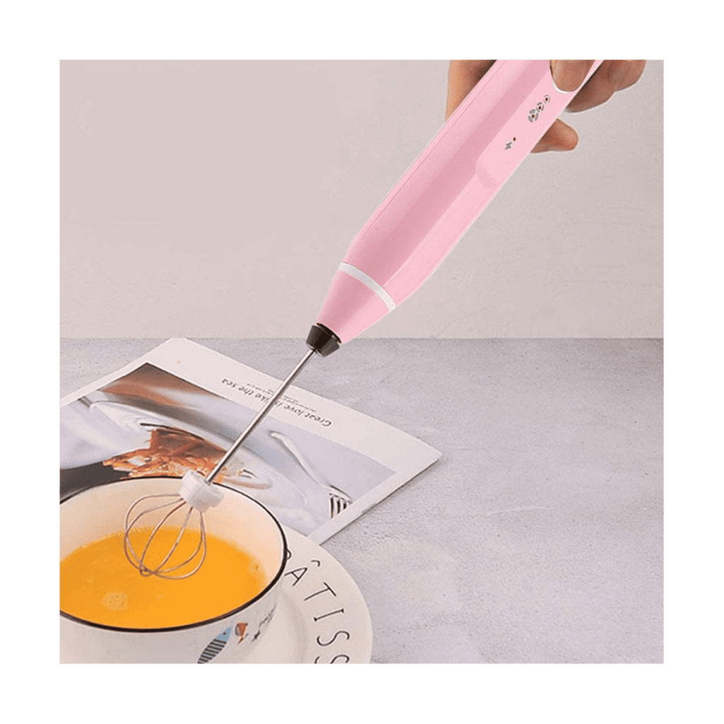Mini Electric Handheld Milk Frother Electric Blender with USB Electrical Maker Whisk Mixer for Milk Frother Cappuccino,B