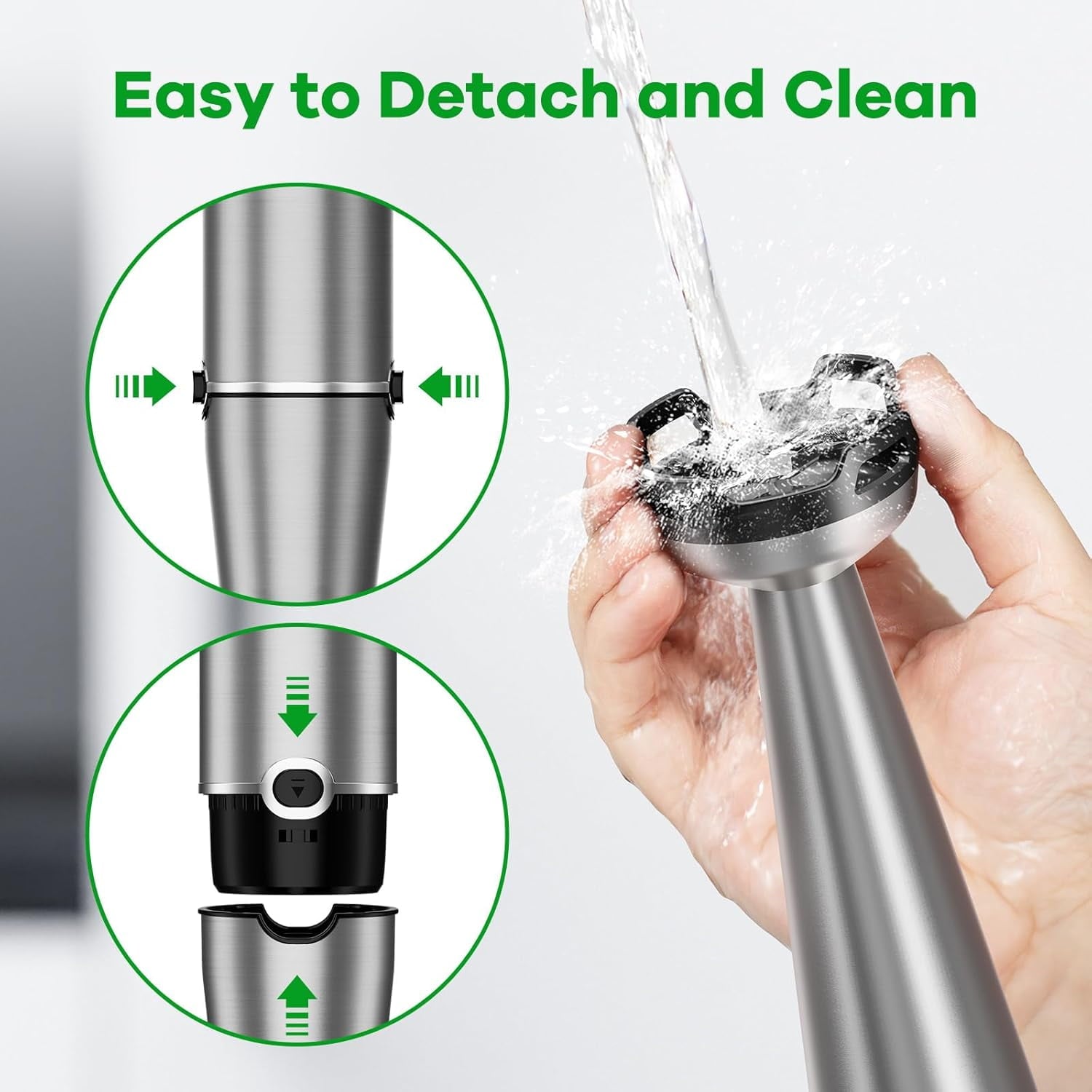 Immersion Blender, 1100W 5-in-1 Hand Blender, Multi-Speed with 600ml Beaker, Chopper, Whisk &amp; Milk Frother, Ideal for Soup, Baby Food, Sauces, Smoothies &amp; Puree