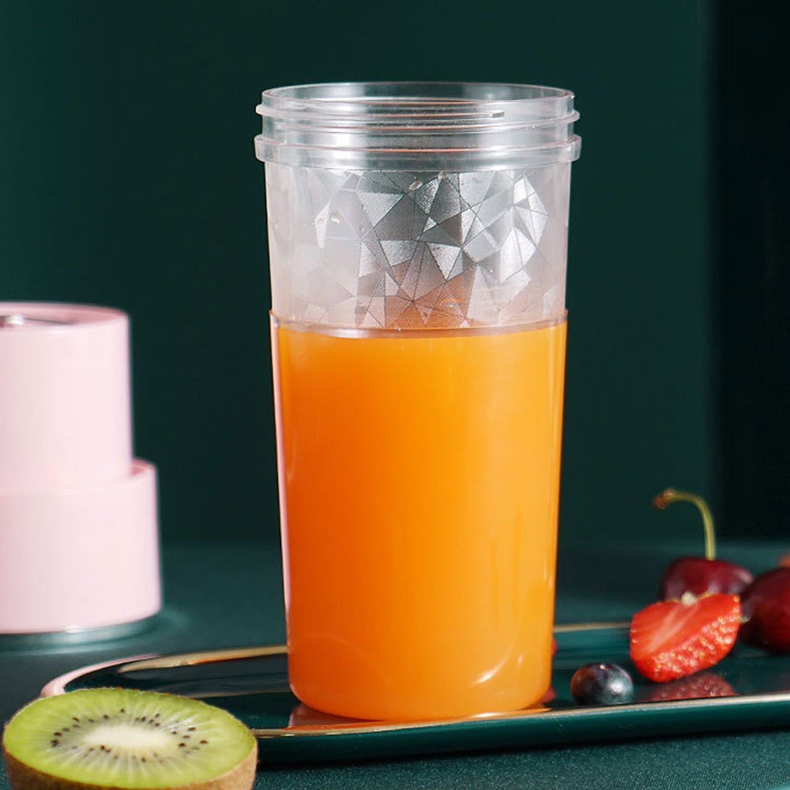 Portable Blender, Mini Juice Blender for Shakes and Smoothies, Personal Blender Usb Rechargeable, Fresh Juice Blender with 4blades Green
