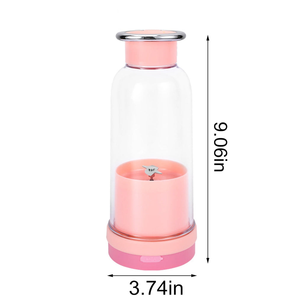 Portable Blenders, Personal Blenders for Shakes and Fruit Juicer, USB Rechargeable with 4 Blades, Handheld Blenders for Sports Travel and Outdoors (1 Pack)