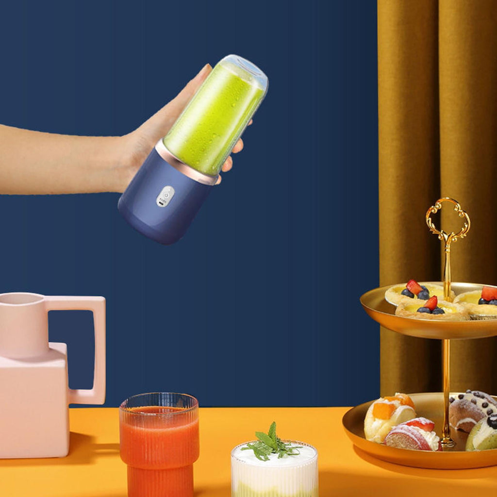 400ml Portable Blender, USB Fruit Mixer Juicer Cup for Milkshake Smoothies , Blue