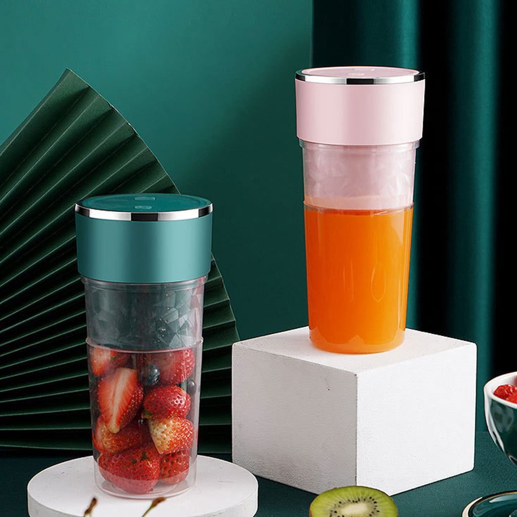 Portable Blender, Mini Juice Blender for Shakes and Smoothies, Personal Blender Usb Rechargeable, Fresh Juice Blender with 4blades Green
