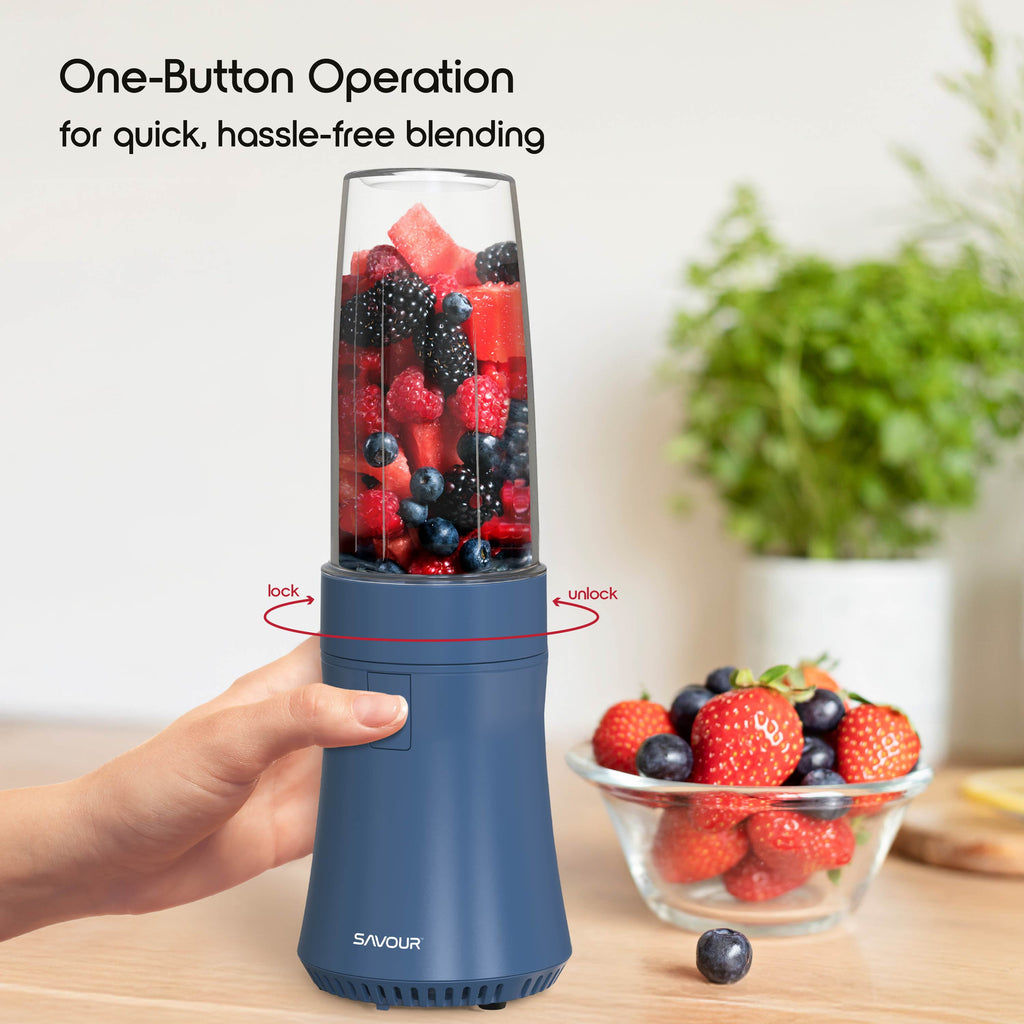 by 300W Mini Smoothie Blender – 18oz. Countertop Mini Blender for Smoothies, Sauces, Cocktails and More