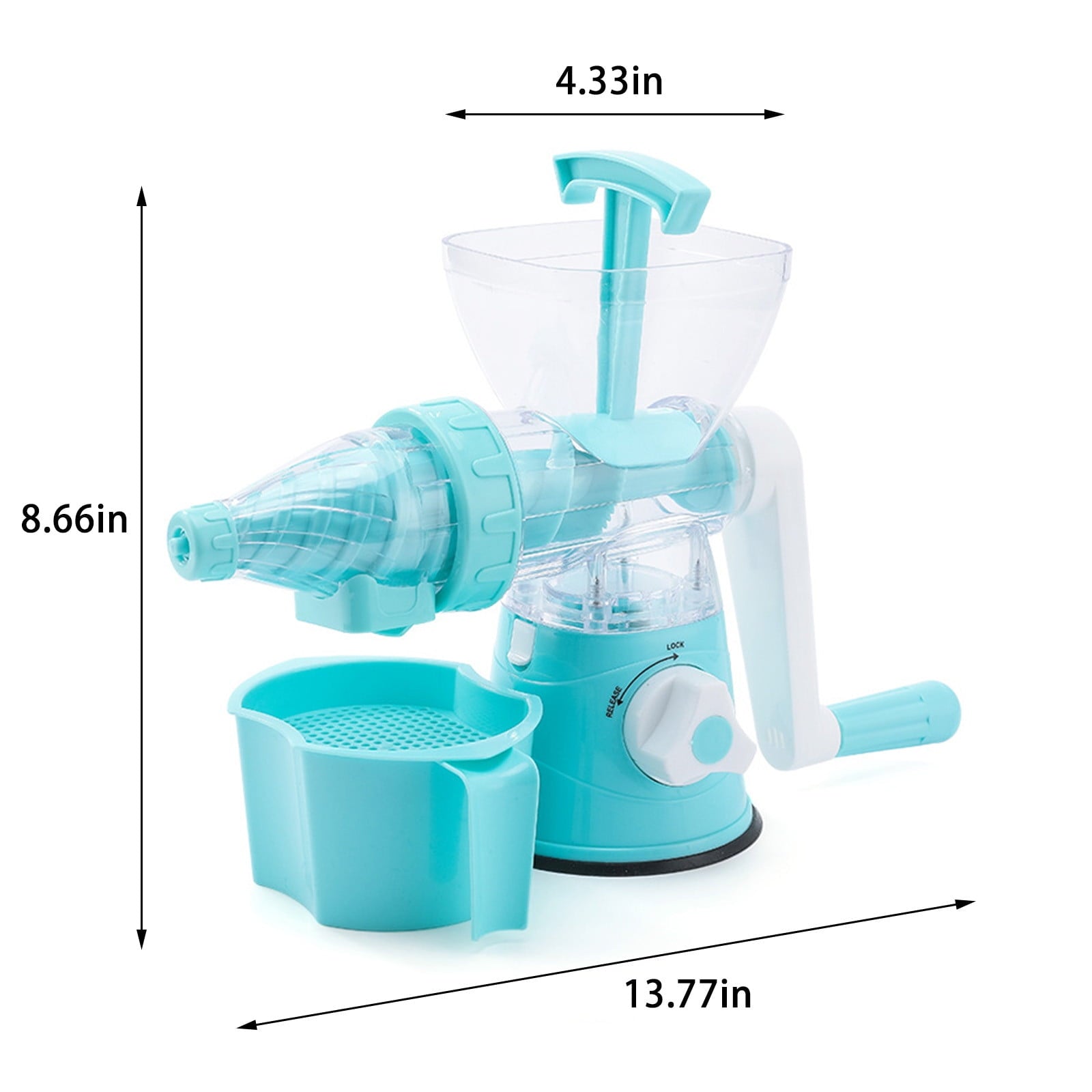 under $5 Hand Operated Juicer, Small Household Fruit Juice Squeezer, Multi-function Cold Press Juicer for Making Ice Cream Beverages, Efficient Juice Extraction Device