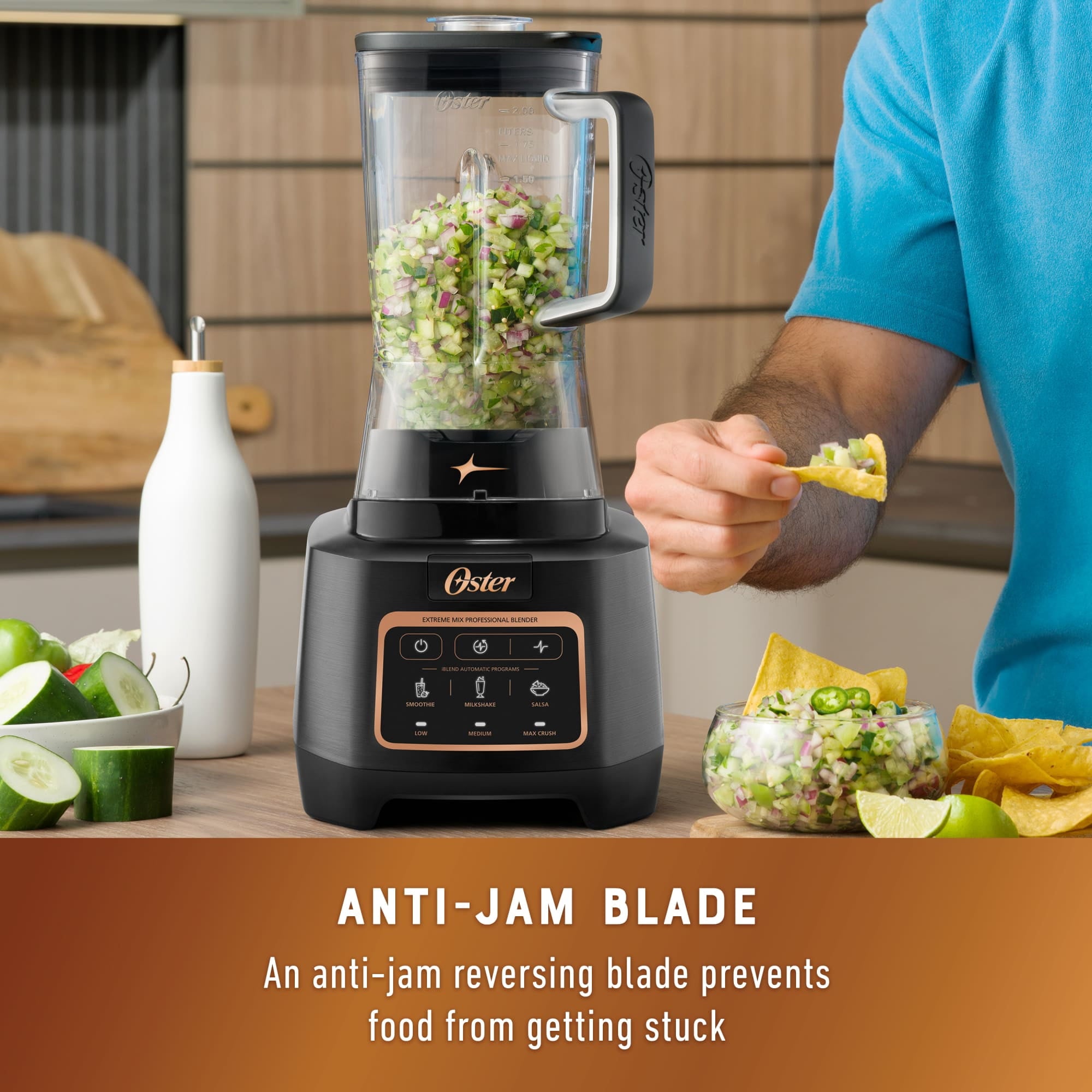 Extreme Mix Blender, 1500 Watt High Speed Blender with 10-Point Blade, 8-Cup Kitchen Blender with Auto Programs