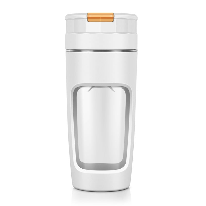 20 oz Portable Blender Cup - USB Rechargeable for Shakes, Smoothies &amp; Juices, Personal Blender for Travel, Office, Gym (White)