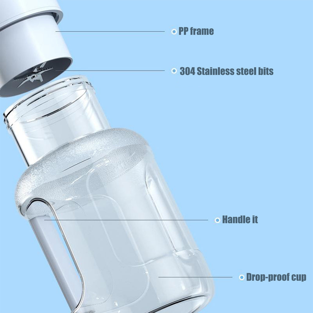 Portable Blender under $5! Portable Blender for Shakes, Personal Size Blender Cup, Rechargeable Smoothie Blender, 8-Blade USB Blender, Travel Fruit Juicer and Mixer