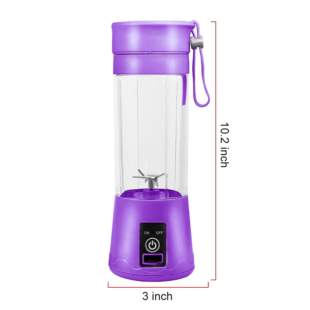 Smoothie Shake Blender with 6 Powerful Blades Portable Blender Mini Juicer for Kitchen Travel