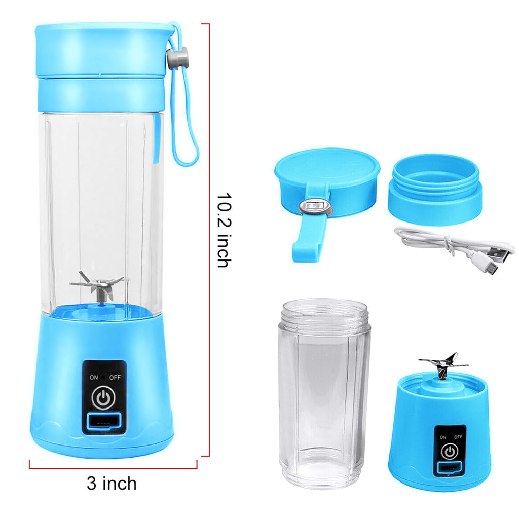 Portable Mini Blender USB Rechargeable Fruit Juice Blender,Shakes Smoothie Blender-6 Blades,Mini Travel Personal Blender,Household Mixer For Juicing Vegetables Meat Crushed Ice-Easy Clean
