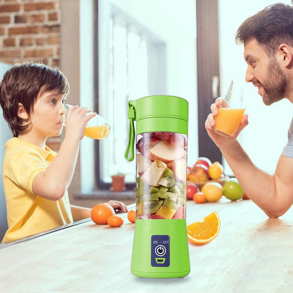 Portable USB rechargeable personal blender, 6-blade mini smoothie and shake maker for travel, sports and office