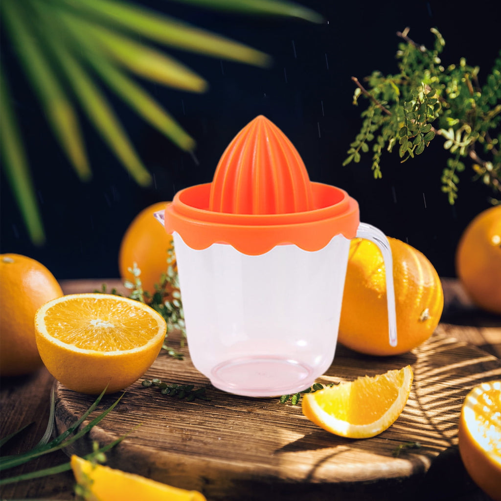 Citrus Orange Juicer, Hand Pressed Citrus Juicer, Portable Orange Lemon Squeezer with Pour Spout, Multifunction Fruit Juicer Machine for Kitchen