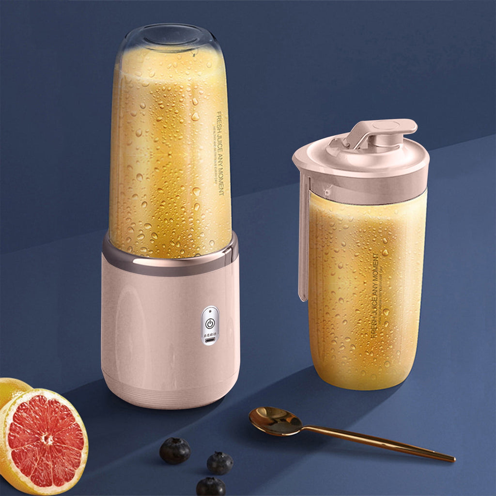 Portable Personal Blender for Shakes Single Serve, 400Ml Cups With To-Go Lids, Mini for Shakes Juicer Cup