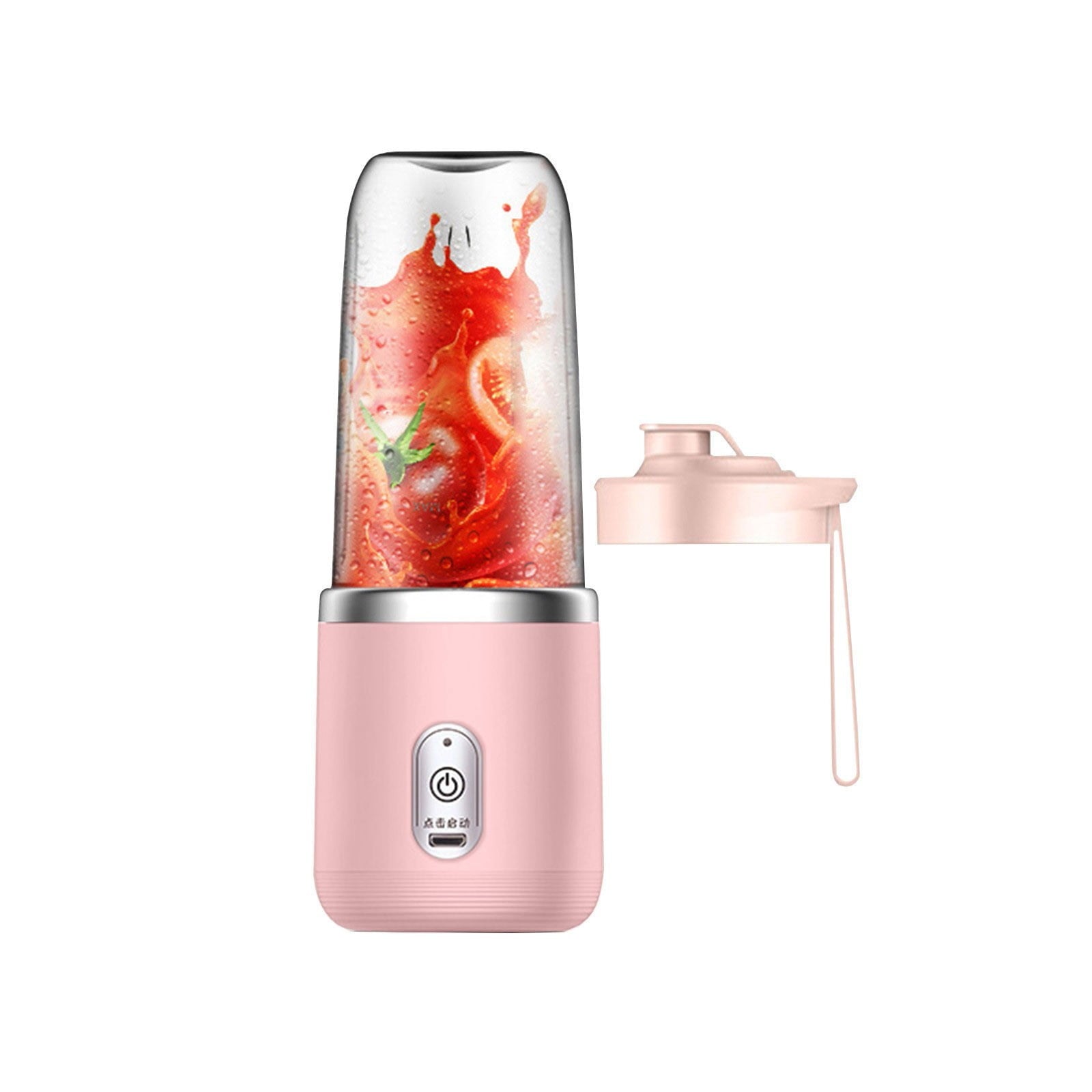 Juicer Machine Cold Press Juicer Mini Juicer Blenders for Shakes and Fruit Juicer USB Rechargeable with 6 Blades Handheld Blenders for Sports Travel and Outdoors