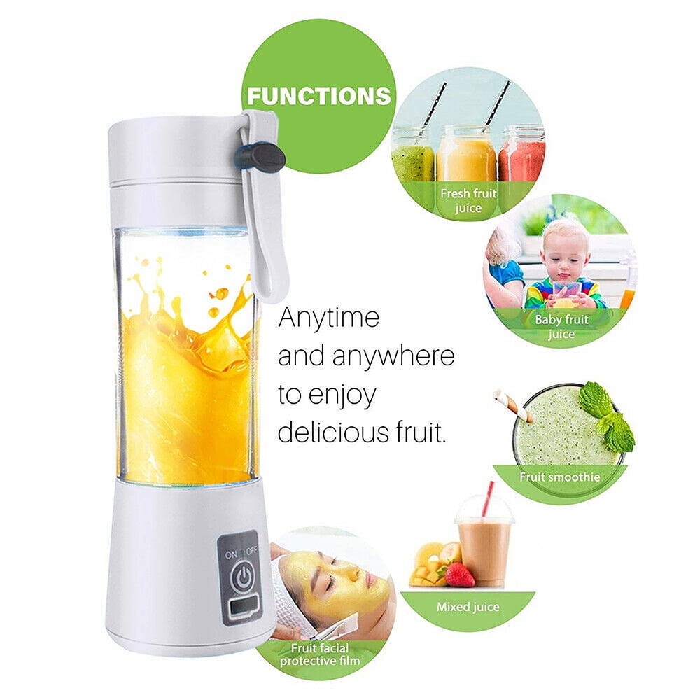 Smoothie Shake Blender with 6 Powerful Blades Portable Blender Mini Juicer for Kitchen Travel