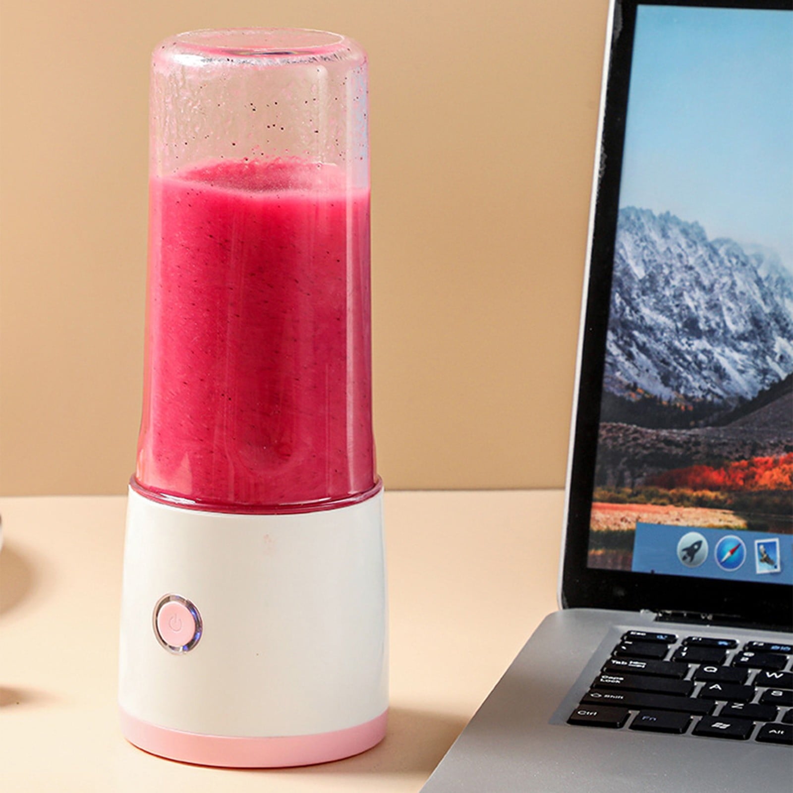 Portable Blender, Juicer Cup, Personal Size Blender, Fruit &amp; Vegetable Juicer, Food Mixer-For Shakes, Mini Small Smoothie Blender Bottles for Kitchen, Home, Travel, USB Rechargeable