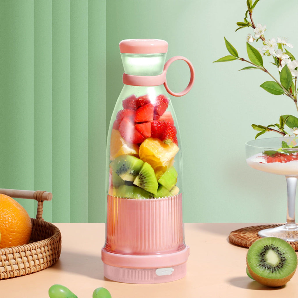 Portable Blenders, Personal Blenders for Shakes and Fruit Juicer, USB Rechargeable with 6 Blades, Handheld Blenders for Sports Travel and Outdoors (1 Pack)