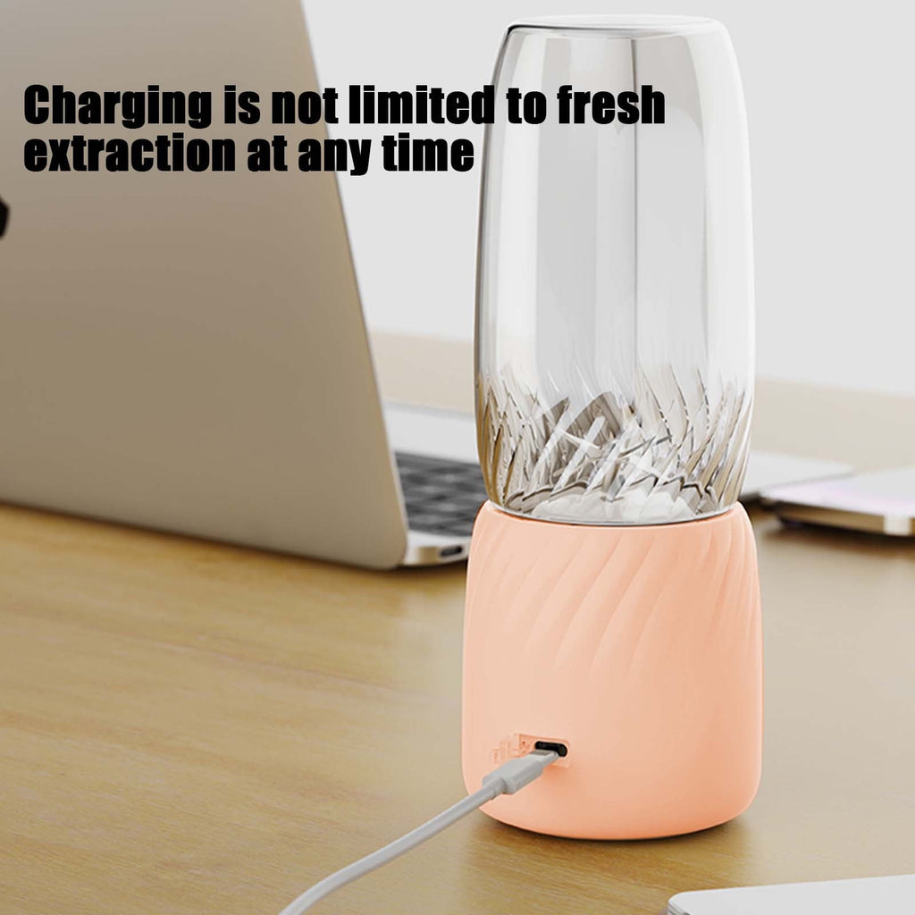 Portable Blender, Personal Size Blender for Shakes and Smoothies with 6 Blades, 10 Oz Mini Blender Cup with Travel Lid and USB Rechargeable for office, Gym, Kitchen