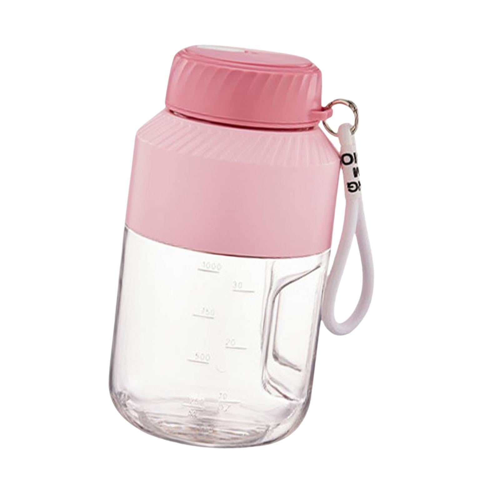 Portable Blender 1000ml Multifunctional for Shakes and Smoothies Travel Home Pink Single Lid