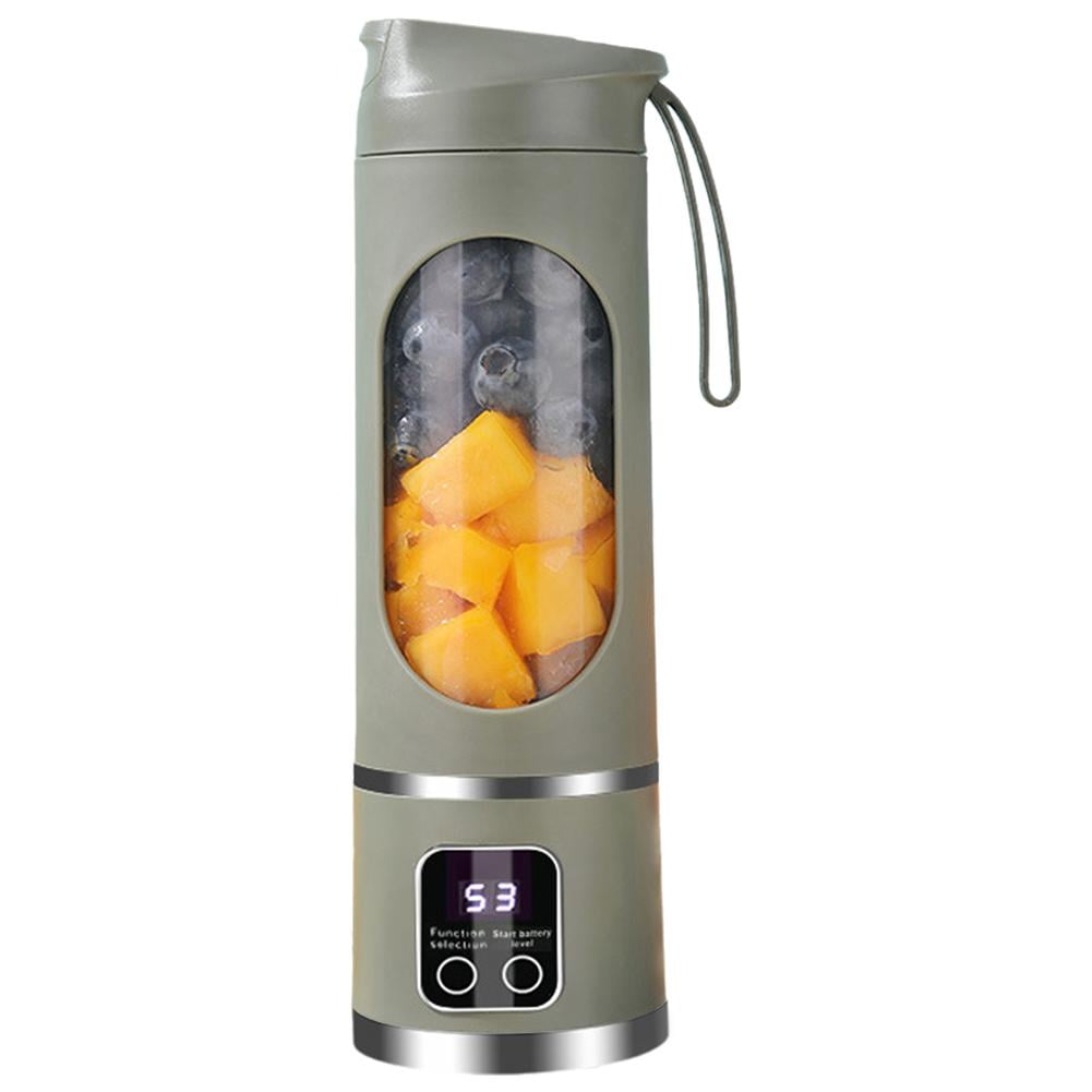 Digital Display Juicer-Smart LED Display,3 Speed12- Fresh Juice Bottle,Diet-Friendly Multimode Blender, USB Rechargeable 450ML Portable juicer Shakes and Smoothies Blender Small Blenders Mixing