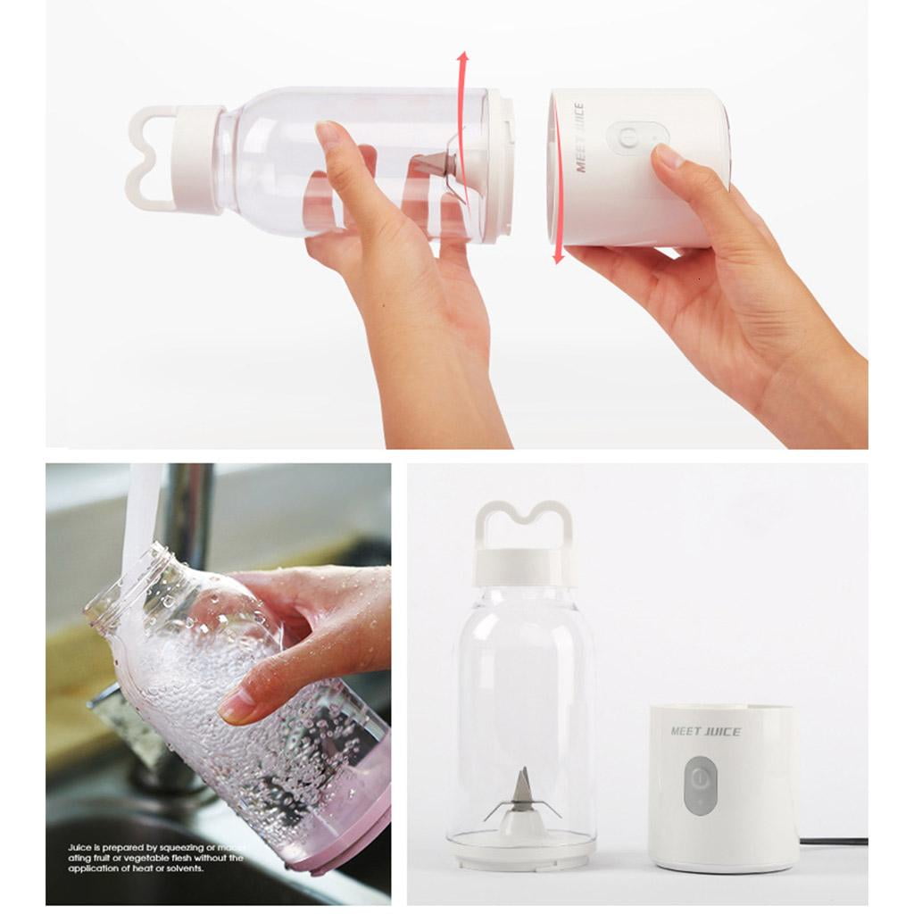 Travel Blender Cup Personal Blender Mini Fruit Juicer Mixer Portable Electric Juicer for Smoothie Fruit Juice Milk Shake