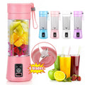 380ML Portable Blender,Mini Bottle Travel Electric Smoothie Blender Maker With 6 Blades for juice shakes,Purple