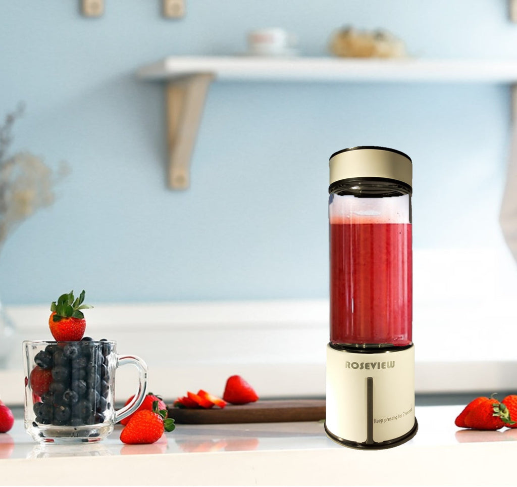 Smoothie blender USB rechargeable glass bottle jet blender mini cordless blast jar for shakes and smoothies blend mixer handheld mini juicer
