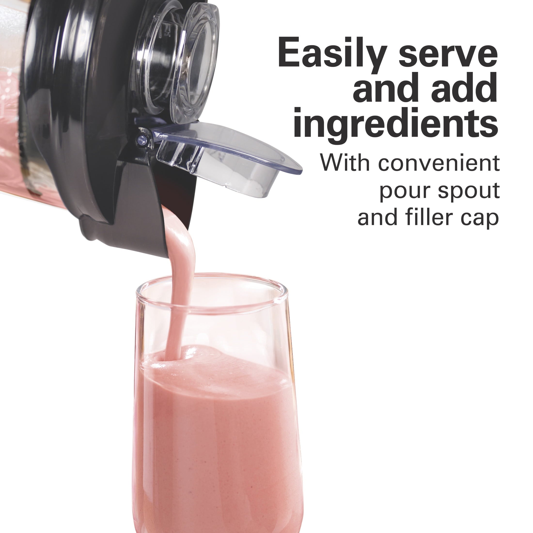 Wave Action Blender for Kitchen, 48 oz Jar for Smoothies and Shakes, Black
