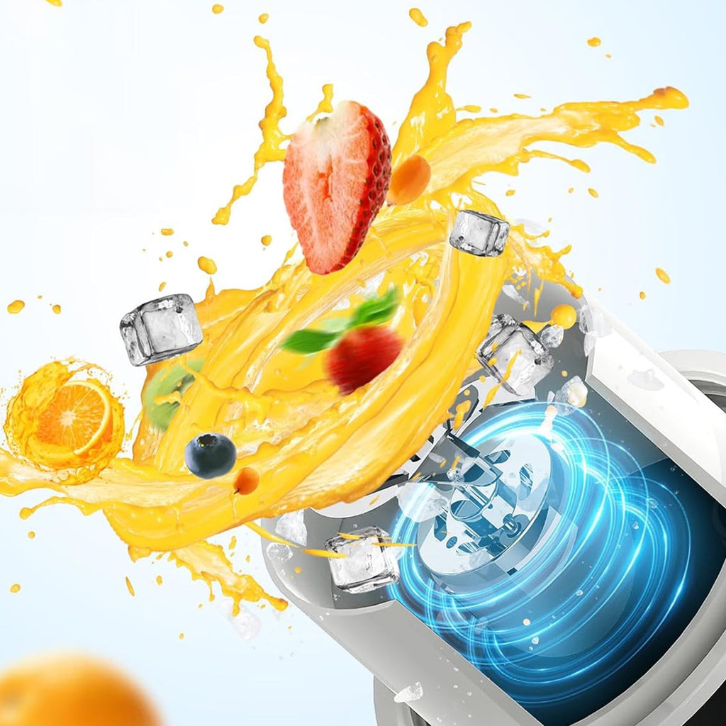 JingChun Portable Blender - Shakes, Smoothies &amp; More, Direct Drinking, Spill-Proof, Ergonomic &amp; Stylish Design, 6-Blade Blending System w/Ice-Crushing Power