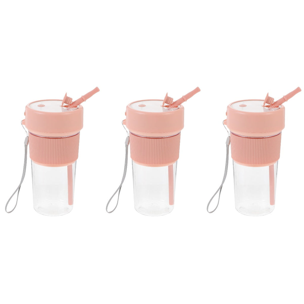 3pcs Juicer Cup Portable Blenders Juicers Mini Fresh Electric Drinks Mixer Carry Multifunction Cordless Travel