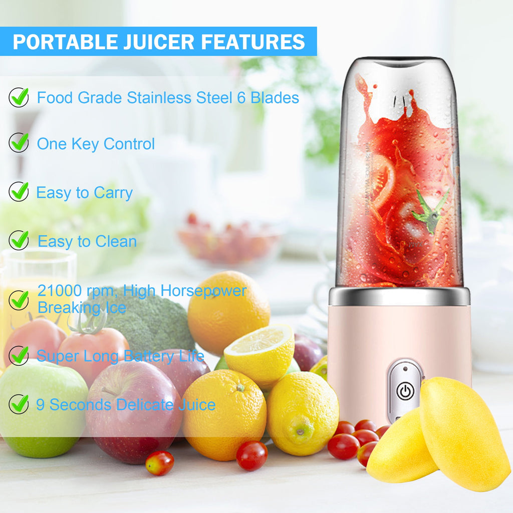 Personal Blender for Smoothies Juice Portable Rechargeable Mini Bullet Blenders Cup