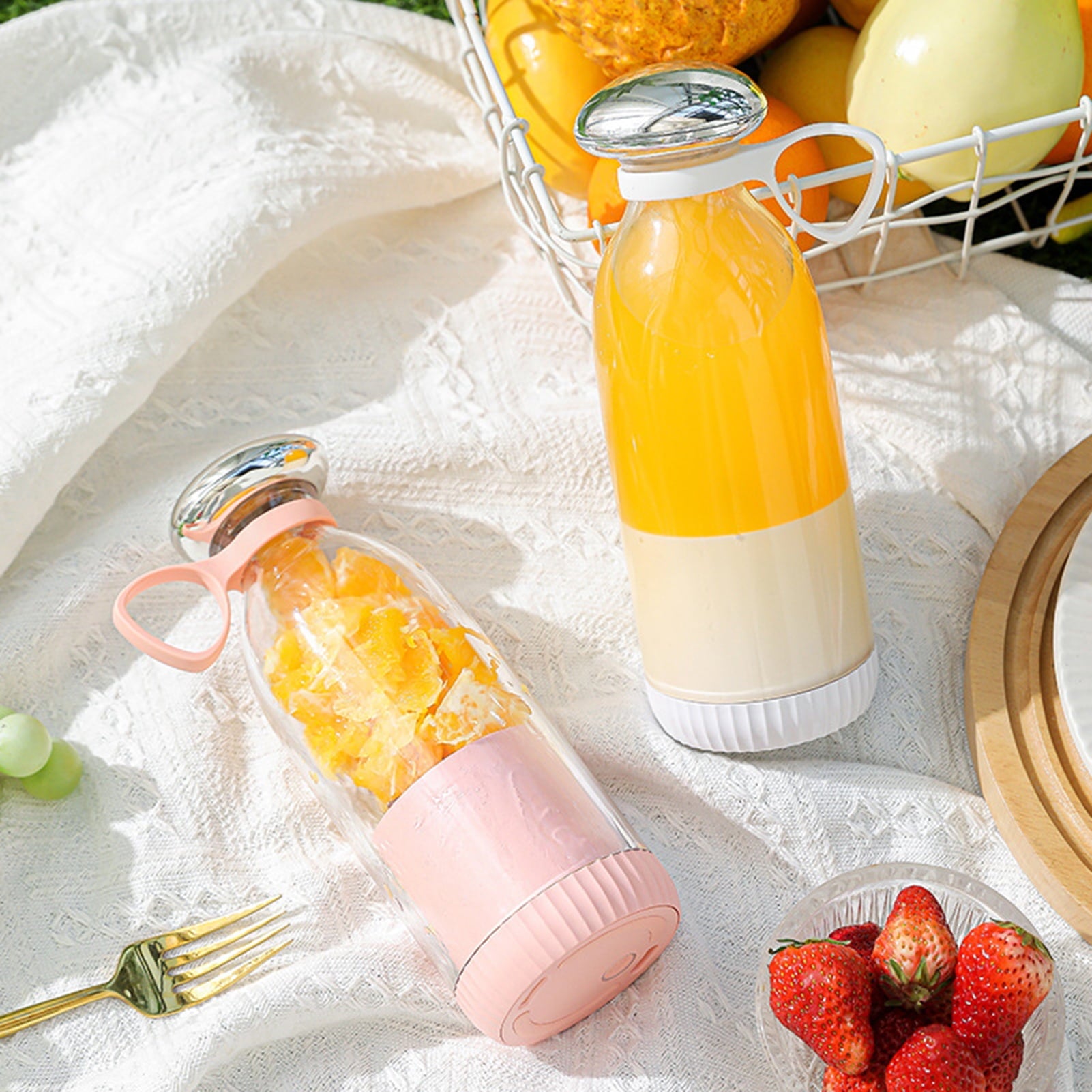 Fruit Juicer Blender High Speed USB Rechargeable Fruit Vegetable Blender