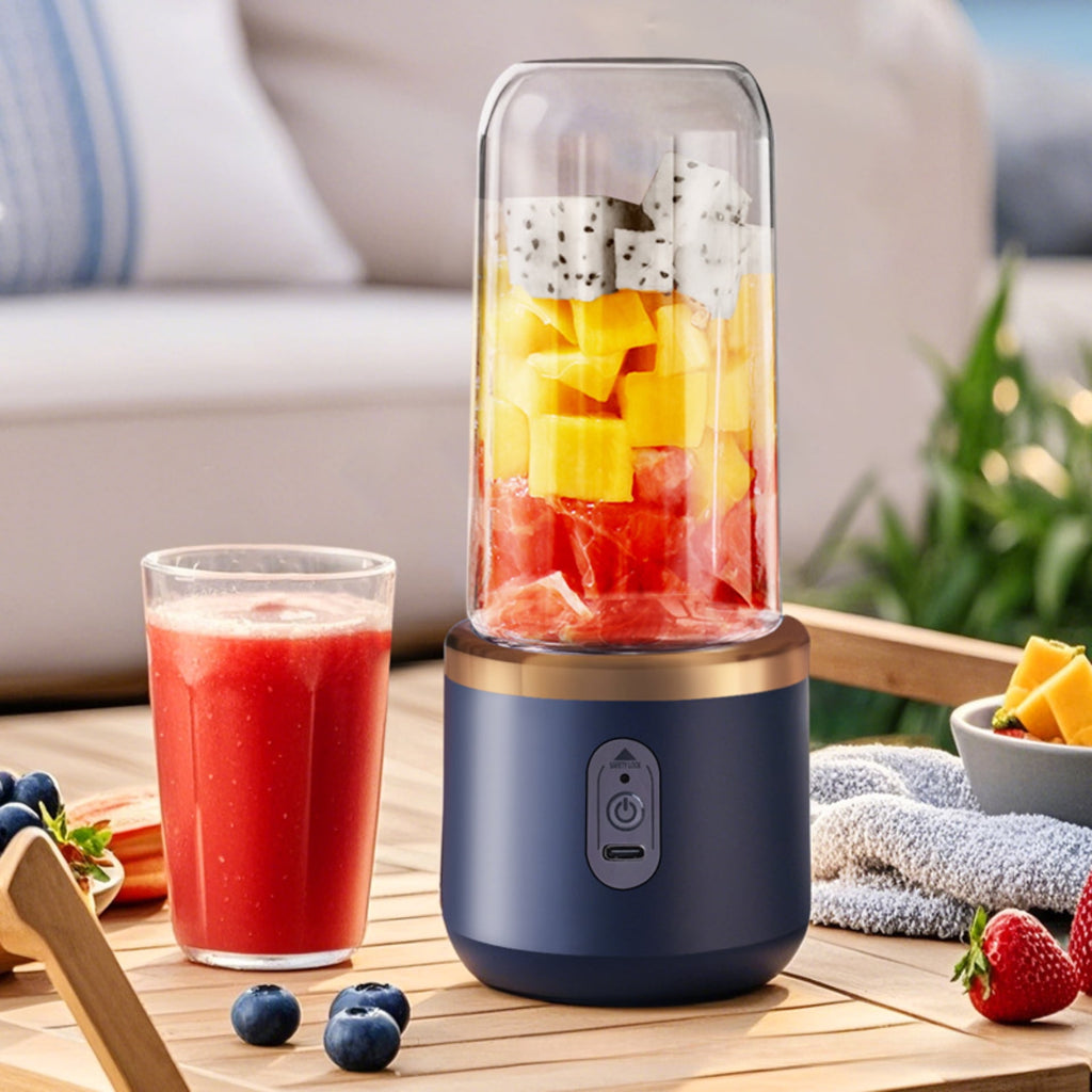 Portable Rechargeable Juicer Cup - Multi-Function Mini Juice Blender for Students and Home Use - New