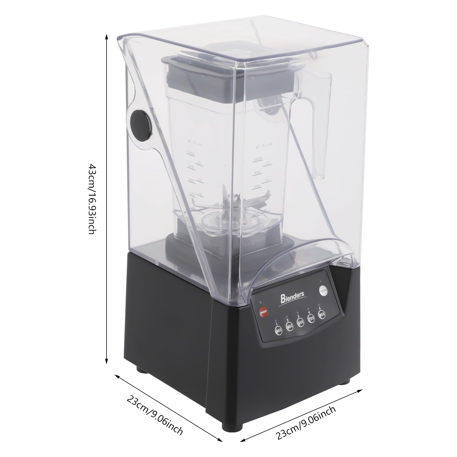 Professional 110V 2200W High Power Quiet Blender 1.8L Soundproof Blender for Shakes, Smoothies &amp; Ice Crushing