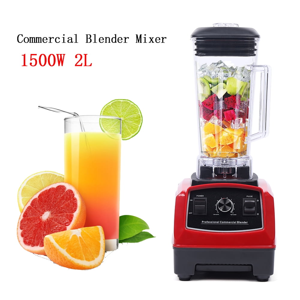 Commercial 2L 1500W Heavy Duty High Speed Blender for Milkshakes, Ice cream, Juice 27000RPM/Min
