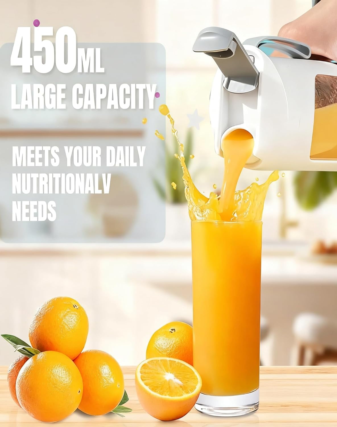Digital Multimode Juicer Blender - Portable Personal Juicer with Smart LED Display, Diet-Friendly, Leak Proof &amp; Wireless Design for Smoothies Liquid Diet, Shakes &amp; Baby Food