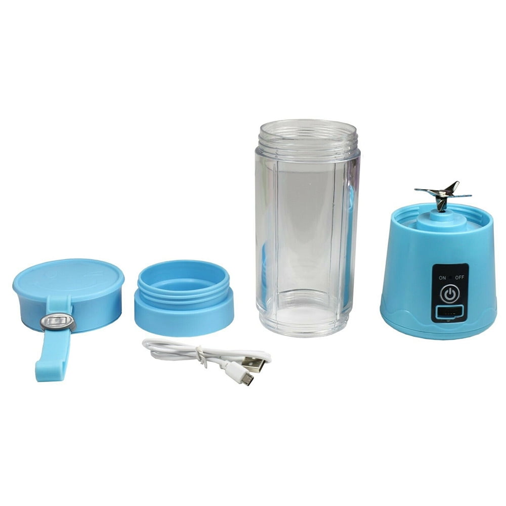 Mini Juicer Cup, Personal Blender for Shakes, Smoothie and Fruit Juice, Mini Personal Size Mixer with 6 Blades, White