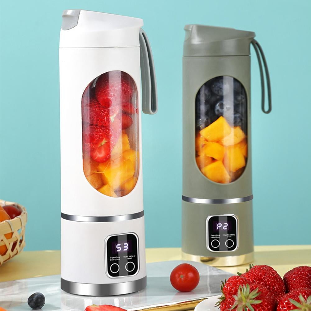 Digital Display Juicer-Smart LED Display,3 Speed12- Fresh Juice Bottle,Diet-Friendly Multimode Blender, USB Rechargeable 450ML Portable juicer Shakes and Smoothies Blender Small Blenders Mixing