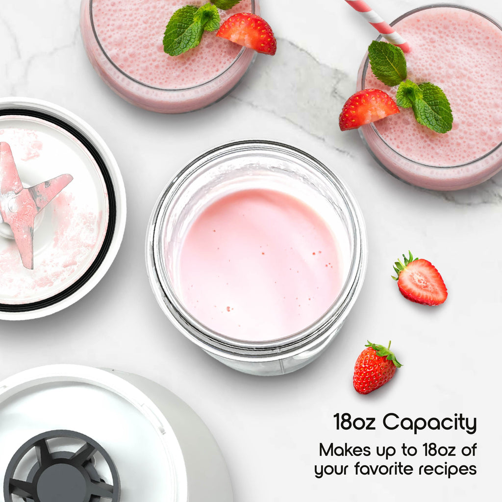 by 300W Mini Smoothie Blender – 18oz. Countertop Mini Blender for Smoothies, Sauces, Cocktails and More