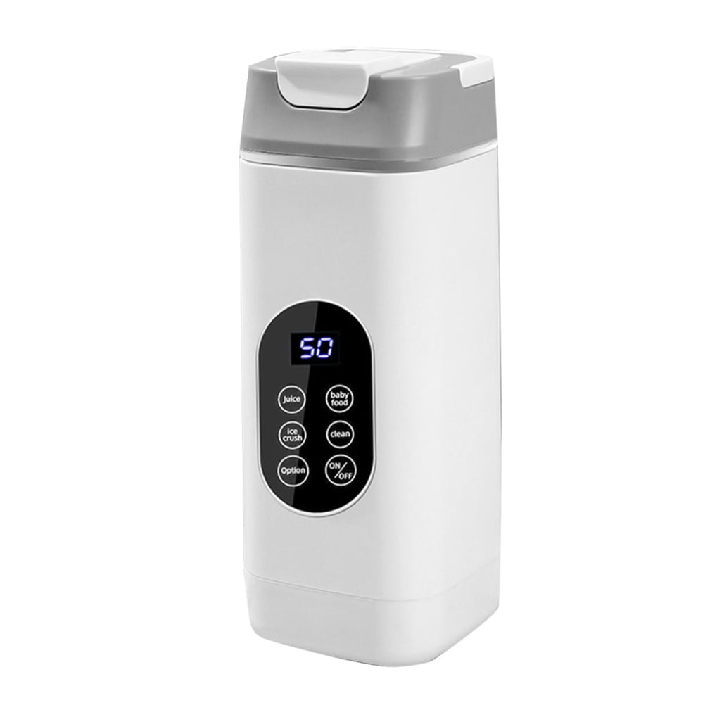 White Portable Juice Blender, 12 Blade, USB Charging, Ideal for Home and Outdoor Adventures