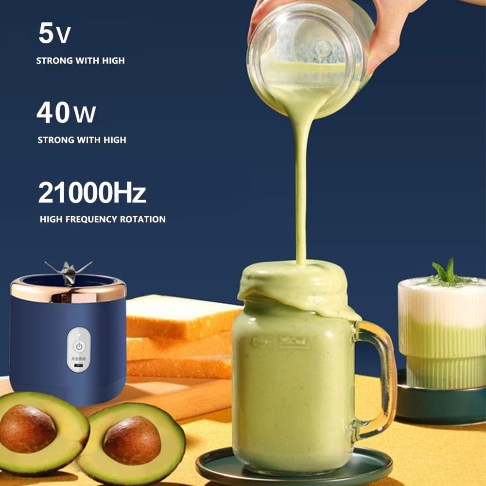 Juice blender Mini mixer 40W quick blender cup personal size rechargeable USB Double cup