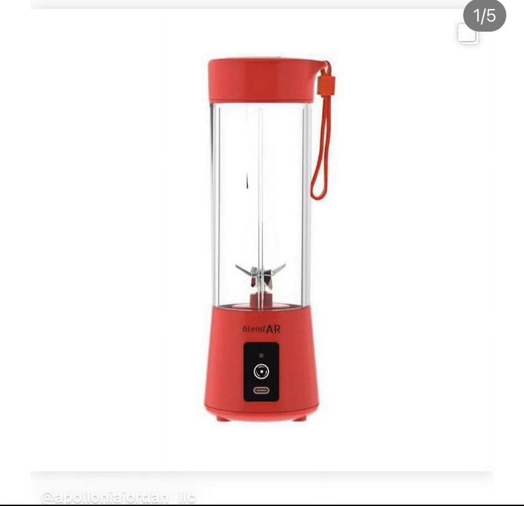 Portable Blender, Battery Powered, 14 oz (Pink, Red, Blue &amp; Black)