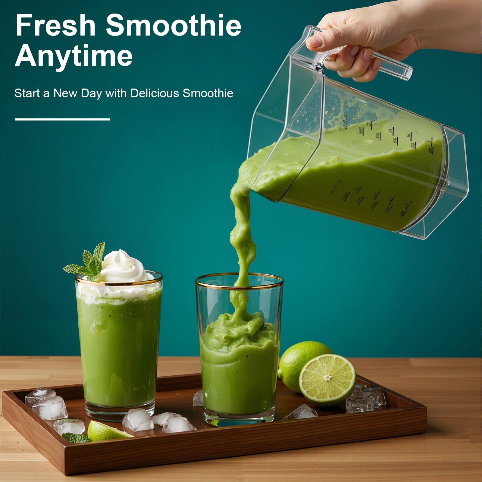 Professional 110V 2200W High Power Quiet Blender 1.8L Soundproof Blender for Shakes, Smoothies &amp; Ice Crushing