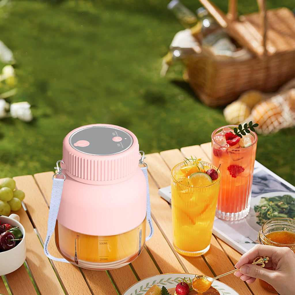 Clearance Juicer under $20 Portable Multifunction Electric Juicer Bucket With USB Charging Large Capacity Juice Cup For Home Use