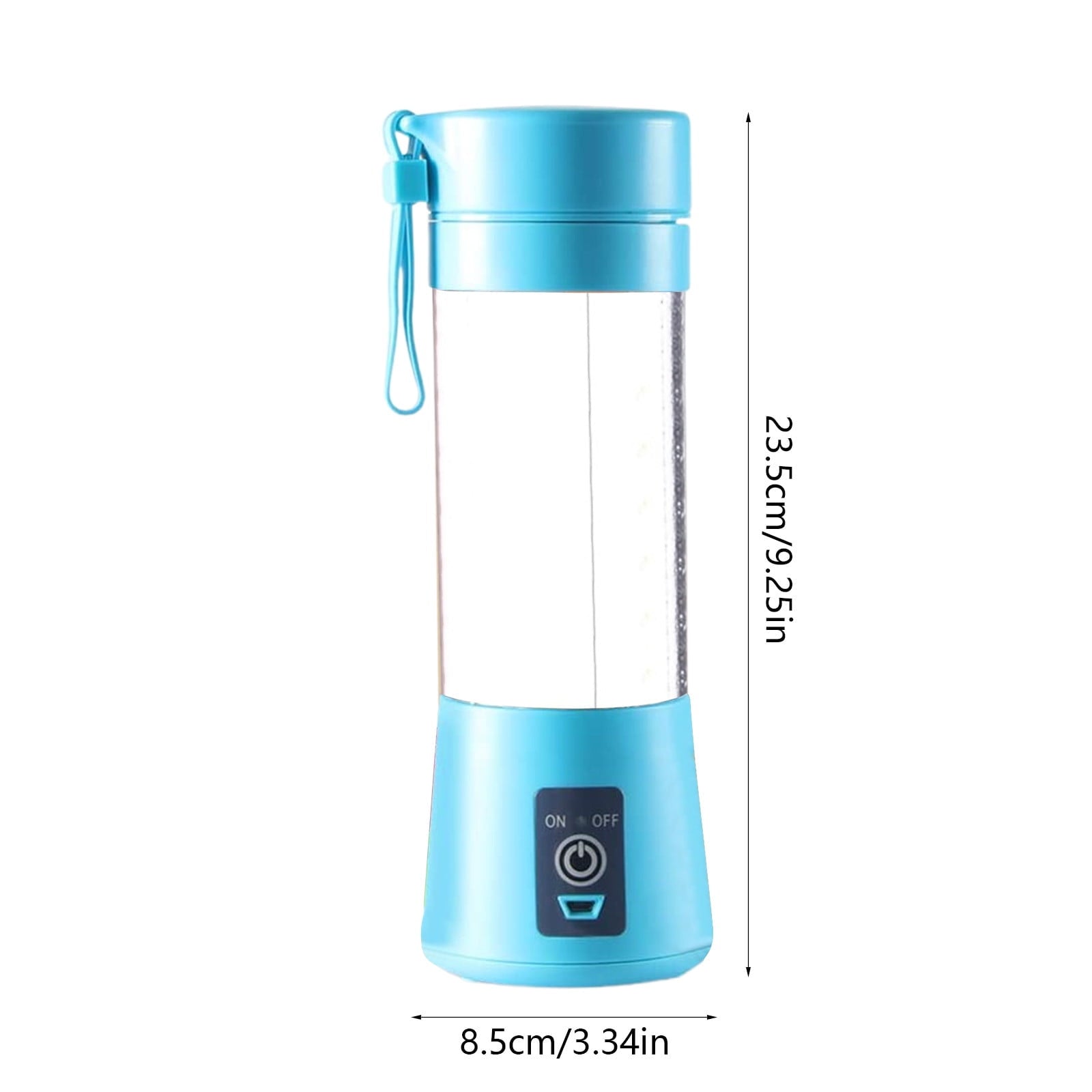 Portable USB rechargeable personal blender, 6-blade mini smoothie and shake maker for travel, sports and office