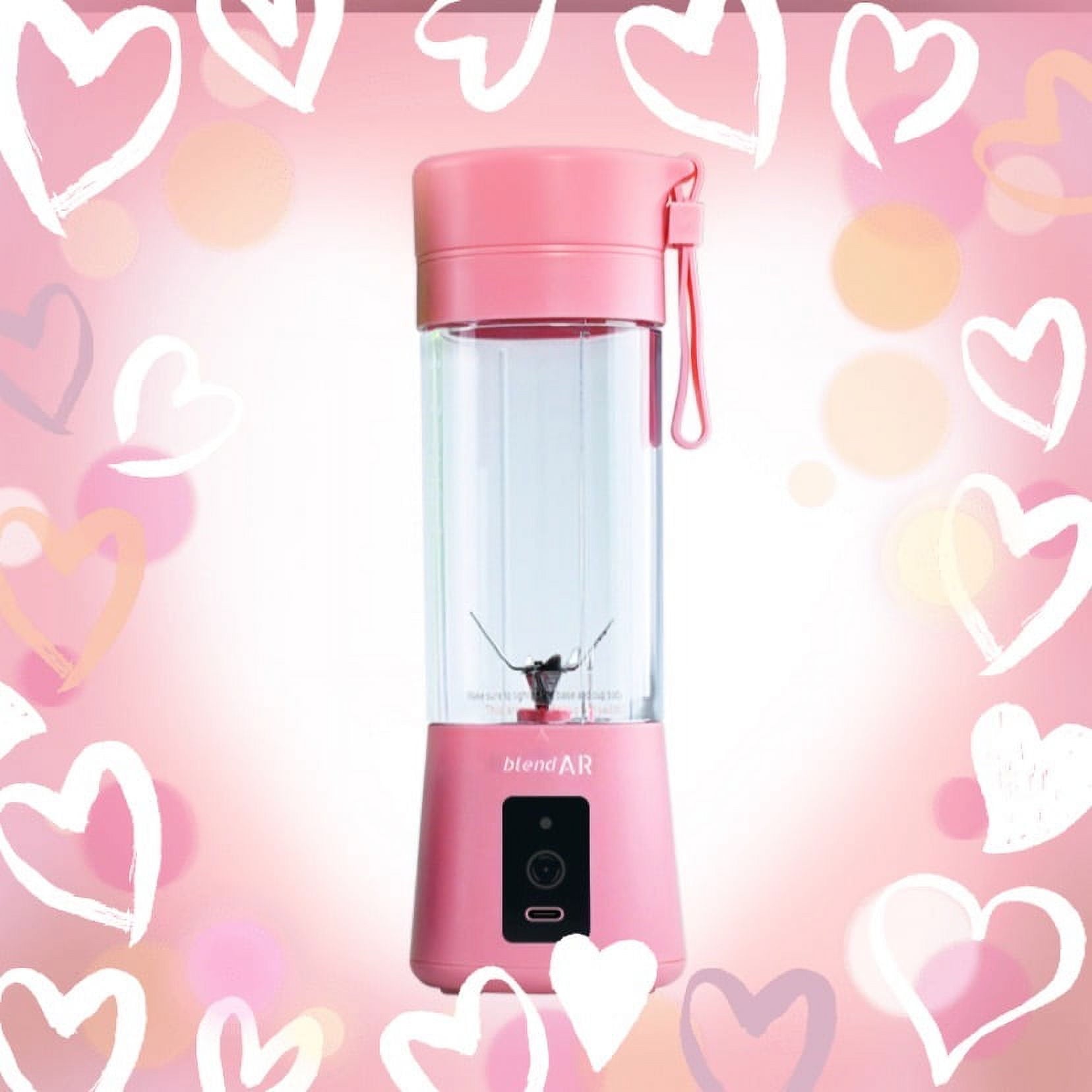 Portable Blender, Battery Powered, 14 oz (Pink, Red, Blue &amp; Black)