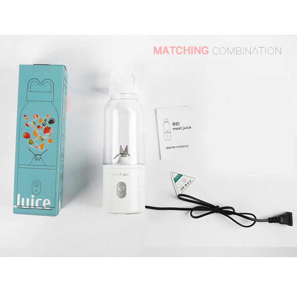 Travel Blender Cup Personal Blender Mini Fruit Juicer Mixer Portable Electric Juicer for Smoothie Fruit Juice Milk Shake